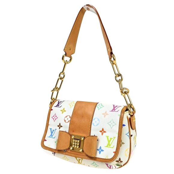 Louis Vuitton Handbags - Louis Vuitton Patti White Canvas Shoulder Bag (Pre-Owned)